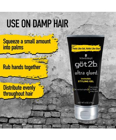 Got2B Ultra Glued Styling Gel Set - 2 x 6oz Tubes + 1 x 1.25oz Travel Tube - Buy Online on GoSupps.com