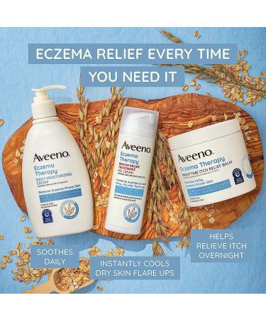 Aveeno Eczema Therapy Rescue Relief Gel Cream with Colloidal Oatmeal - 5.0 fl. oz | Soothes Itchy Dry Skin Flare-Ups | Steroid & Fragrance Free - Buy Online on GoSupps.com