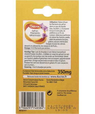 DUCROS - Saffron Filaments 0.3 g - Buy Online on GoSupps.com
