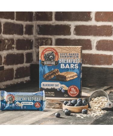 Kodiak Cakes Soft Baked Sandwich Breakfast Bars - Blueberry Oat High Protein 100% Whole Grains 48 Bars (12 Boxes) - Healthy Snack for Breakfast - Buy Online on GoSupps.com