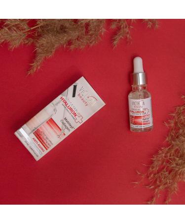 Hyaluron+ Day & Night Face Serum - Anti-Aging Hyaluronic Acid Collagen & Matrixyl Moisturizer 20ml | Best Anti-Wrinkle Care - Buy Online on GoSupps.com