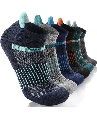Anlisim merino hiking socks short sneakers socks thick wool socks warm wool running socks compression sports sock thermosocks for men 6 pair 36-42 sorted