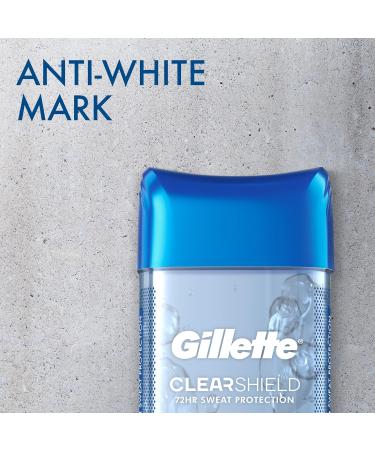 Gillette Antiperspirant Deodorant for Men Clear Gel with 72 Hr. Sweat Protection Wild Rain 216g Total (Pack of 2) Clear Gel Wild Rain 108 g (Pack of 2) - Buy Online on GoSupps.com