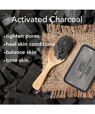 Dead Sea Mineral Activated Charcoal Soap 3 Pack - 7 oz Bars for Acne, Eczema, Psoriasis - Shea Butter, Argan Oil - 21 Essential Minerals - Branded Box - Buy Online on GoSupps.com