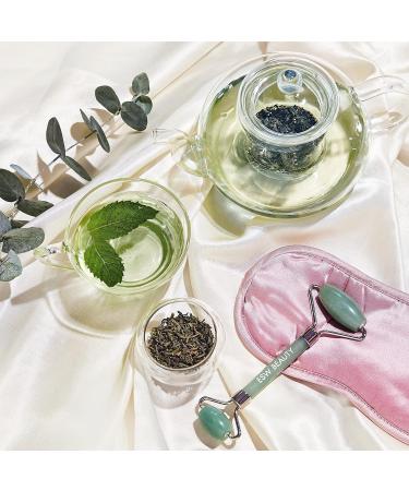 Buy Mint Green Tea Jade Crystal Facial Roller | Best Facial Massage Tool for Radiant Skin - Buy Online on GoSupps.com