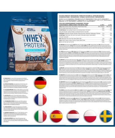 Applied Nutrition Critical Whey Protein Powder 900g - High Protein Milkshake with BCAAs & Glutamine - Chocolate Flavor - 30 Servings - Buy Online on GoSupps.com