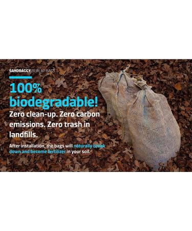 Burlap Sandbags 14 x 26 - 50lb Weight Capacity (5 Pack) | Flood Barrier, Tent Sandbags | Sandbaggy - Buy Online on GoSupps.com