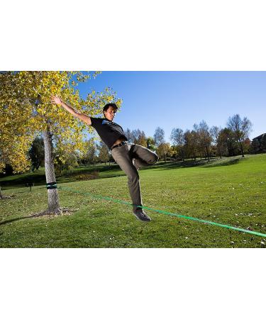 Slackline Industries Aggro Line 100ft Green with Tree Protection & Backup Line - Buy Online on GoSupps.com