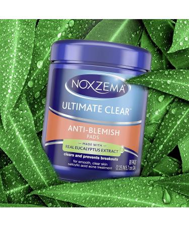 Noxzema Ultimate Clear Face Pads - 90 Count Pack of 6 | Anti-Acne & Anti-Blemish Formula with Over 60% Alcohol - Buy Online on GoSupps.com