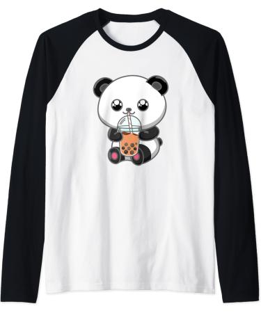 Boba Tea Bubble Tea Kawaii Japanese Lover Panda Anime Otaku Raglan Baseball Tee - Buy Online on GoSupps.com