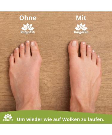Valgofit Toe Spreader Silicone 8x - Hallux Valgus Correction Optimal Toe Alignment & Bale Toes Training Kit with eBook - Buy Online on GoSupps.com