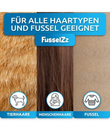 Fusselztz Home Premium Lint Roll - Self-Cleaning Pink Animal Hair Remover for Cats & Dogs | Reusable Pet Hair Remover for Sofa Carpet & Bed - Buy Online on GoSupps.com