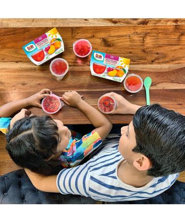 Dole Fruit Bowls Diced Peaches in Strawberry Gel - 4.3oz (36 Cups) | Gluten Free Healthy Snack - Buy Online on GoSupps.com