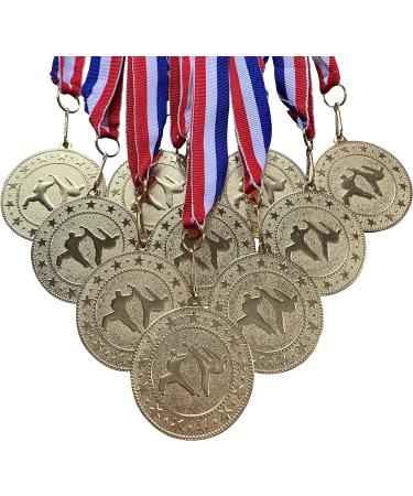Express Medals Various 10 Pack Styles of Martial Arts Award Medals with Neck Ribbons Trophy Award Prize Gift Design 20 - Buy Online on GoSupps.com