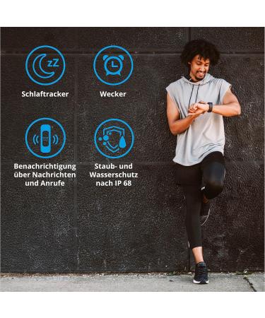 MEDION S2400 GPS Sports Watch - 1.3 Color Display Heart Rate Monitor Multi-Sport Modes IP68 Waterproof - Buy Online on GoSupps.com
