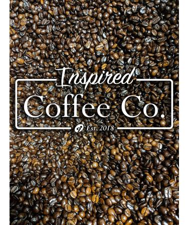 Decaf Salted Caramel Flavored Cold Brew Coffee by Inspired Coffee Co. - Swiss Water Process - 12 oz. Coarse Ground Coffee - Resealable Bag | Orange & Black Packaging - Buy Online on GoSupps.com
