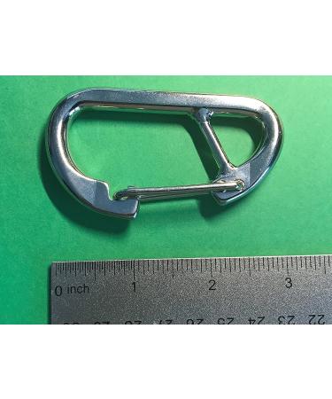 Stainless Steel 316 Spring Hook Carabiner 5/16" (8mm) Marine Grade Safety Clip Forged - Buy Online on GoSupps.com