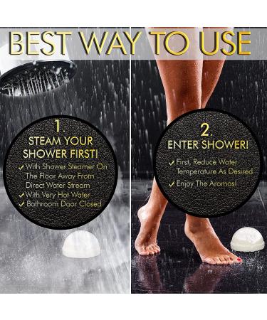 Luxury Shower Steamers Aromatherapy Gift Set | Made In USA | Essential Oil Shower Bombs | For Women | Shower Fizzies | Steam Shower Scents - Buy Online on GoSupps.com