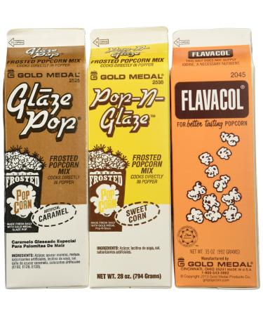 Flavacol Salt and Glaze Pop Flavoring 3 Pack