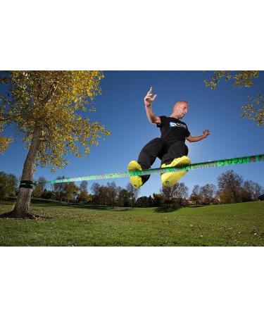 Slackline Industries Aggro Line 100ft Green with Tree Protection & Backup Line - Buy Online on GoSupps.com