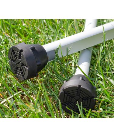 SureTip Black Crutch & Cane Tips (Pair of 2) - Universal Fit 3/4 & 7/8 Inch - Extreme Grip Heavy Duty Rubber Non-Slip - Long Lasting Performance - Buy Online on GoSupps.com