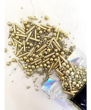 Edible Gold Cake Sprinkles Luxury Mix 45g Cupcake Cake Decoration Gold Sprinkles Cake Sprinkles Mix