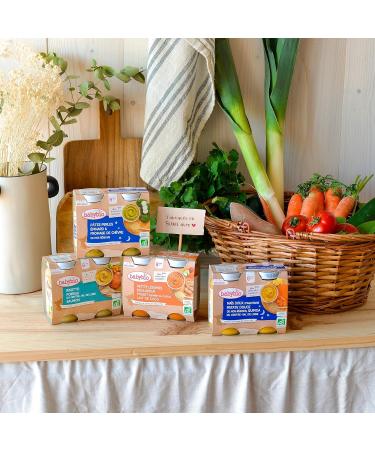 Babybio - Small pots - Small vegetables Bulgur Chicken Coconut milk with pieces - ORGANIC - 8+ months - 2x200g - Pack of 6 - Buy Online on GoSupps.com