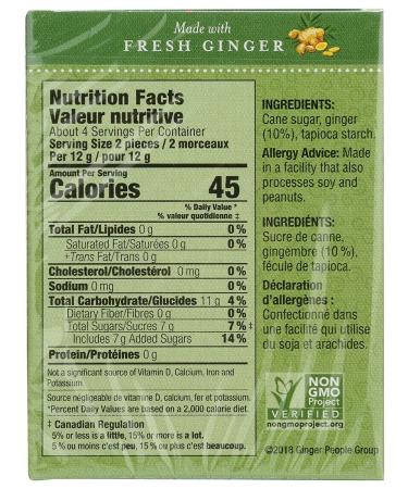 Organic Ginger People Chewy Travel Snack 1.6 oz - Natural & Delicious - Buy Online on GoSupps.com