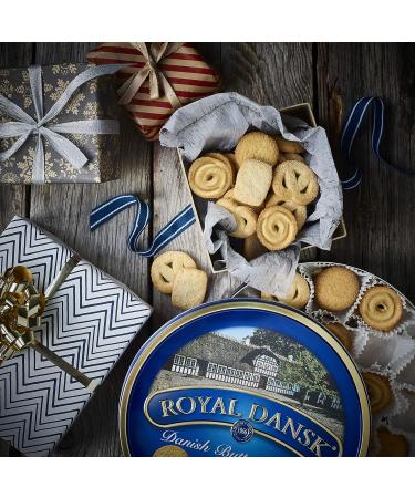 Royal Dansk Classic Danish Butter Cookies All Natural 40 Biscuits per Tin Perfect for Sharing and as a Gift 6 x340g - Buy Online on GoSupps.com