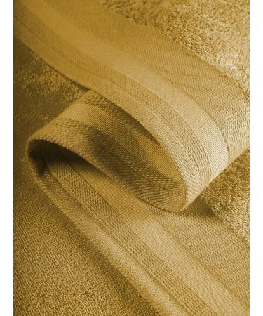 De Witte Lietaer Contessa Luxe Face Cloth Cotton Ochre 16x22 cm Set of 6 - Buy Online on GoSupps.com