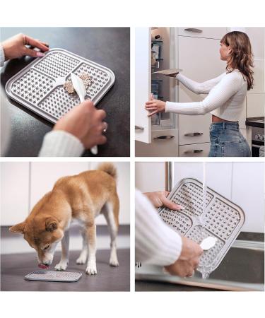 CKB Leak Mat for Dogs & Cats - Soothing Non-Loop Design 2 Lick Mats with Spatula & Brush BPA Free Intelligence Toys - Perfect Pet Accessories - Buy Online on GoSupps.com