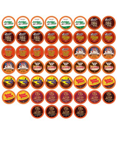 Two Rivers Coffee Chocolate Hot Cocoa Pods Single Serve Variety Sampler Pack Compatible with K Cup Brewers Including 2.0 52 Count