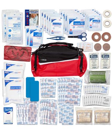 Lifeline Team Sport First Aid and Safety Kit  Stocked with Essential First aid Components for Emergencies Resulting from Outdoor and Team Sports Activities 134pc