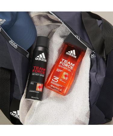  adidas adidas Team Force 3-in-1 Body Wash for Body Hair and Face Vegan Formula 250 ml - Buy Online on GoSupps.com