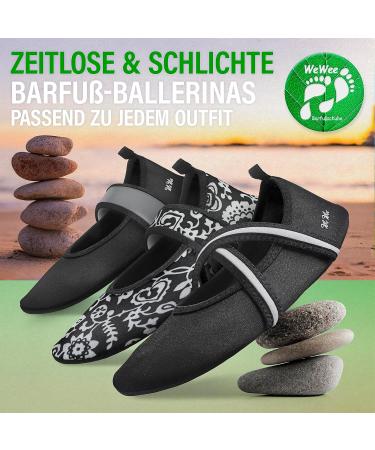 Buy WEWEE Barefoot Shoes for Women Gr. 35-43 - Feather-Light Flexible & Supportive Outdoor Footwear in Black (EU 40/41) - Perfect for Free Feet - Buy Online on GoSupps.com