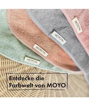 Moyo Hooded Towel with Ears in Ros | 75x75cm Baby Bathing Poncho | 100% Frote Cotton Washable Hooded Towel for Toddlers & Babies - Buy Online on GoSupps.com