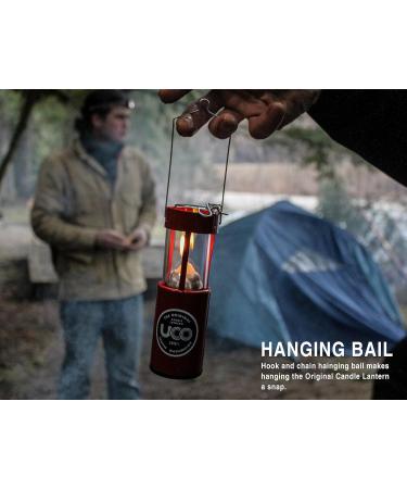 UCO Original Candle Lantern Kit - Red Powder Coated - Perfect for Camping & Outdoor Adventures - International Shipping Available - Buy Online on GoSupps.com