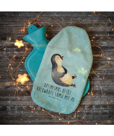 Mr. & Mrs. Panda Warm Bottle Penguin - Cozy Hot Water Bottle with Cover | Perfect Gift for Kids | Blue Heat Pillow & Grain Pillow - Buy Online on GoSupps.com