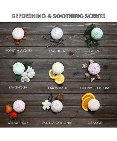 Deluxe Fathers Day Bath Bombs Set - 9 Handmade Bubble Bath Bombs for Women with Shea & Coco Butter - Perfect Spa Gift for Her, Him, Wife, Girlfriend - Ideal for Birthdays, Weddings - Buy Online on GoSupps.com