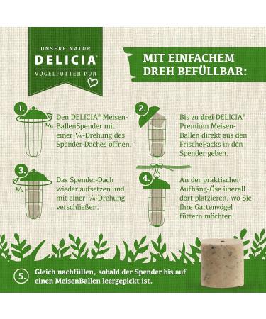 Buy DELICIA Meisenballen Spender - Bird Feeding Station for Meisenkn del & Dumplings | International Shipping Available - Buy Online on GoSupps.com