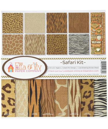 Reminisce EAV-802 Safari Scrapbook Collection Kit