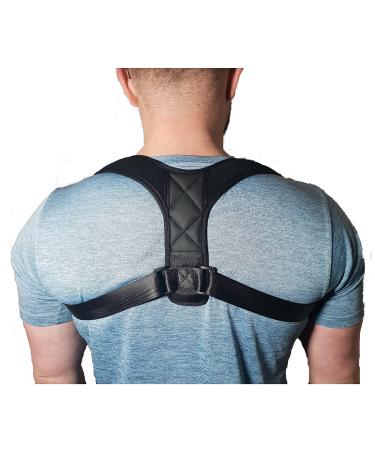 315 Supplies Posture Corrector for Men & Women - Comfortable Upper Back Brace Adjustable Back Straightener Support for Shoulder Neck & Back (Small - 28-42 inches)
