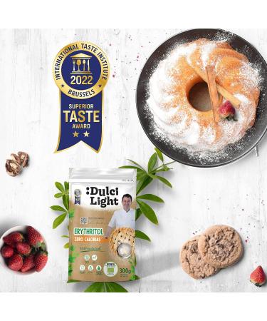 Edulcodiet SL Sweetener Zero Erythritol Bio 300gr 100 Natural 0 Calories DulciLight Sugar substitute Organic and ecological Vegan Alternative Popular with Keto and Ketogenic Diets - Buy Online on GoSupps.com