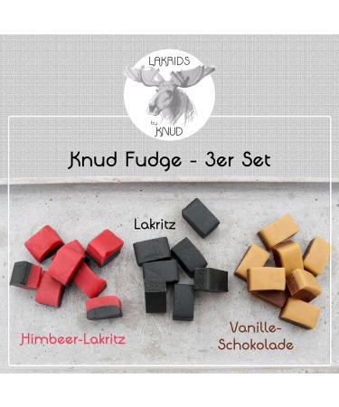 Buy Lakrids Knud 3-Pack Test Set | Gourmet Lakritz Fudge Raspberry & Vanilla Chocolate Fudge - Soft Irresistible Treats for International Shipping - Buy Online on GoSupps.com