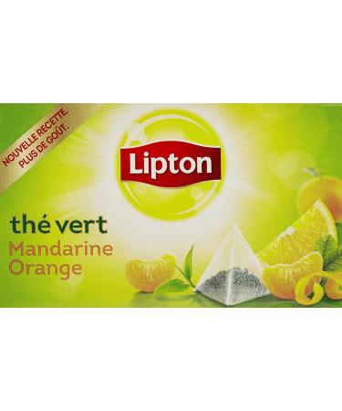 Lipton Green Tea Mandarin Orange 20 Sachets 36g - Pack of 3 - Buy Online on GoSupps.com