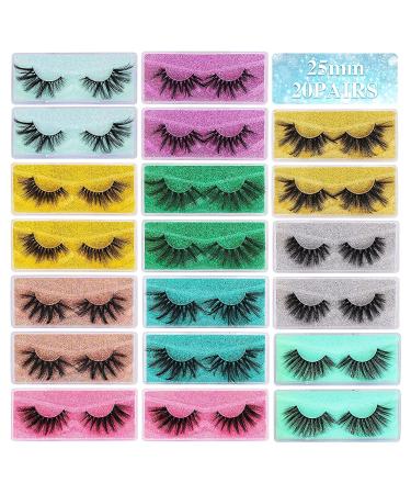 HeyAlice 22-25mm 8D Dramatic Fluffy Long Mink Lashes - 20 Pairs, 10 Styles - Buy Online on GoSupps.com
