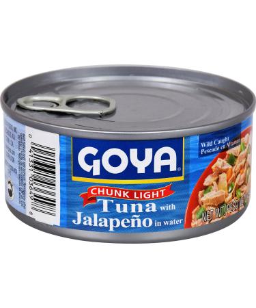 Goya Foods Chunk Light Tuna with Jalapeo, Wild Caught, 4.94 Ounce (Pack of 24)