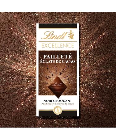  Lindt Lindt - EXCELLENCE Glitter Cocoa Shards Tablet - Dark Chocolate - 100g 100g - Buy Online on GoSupps.com