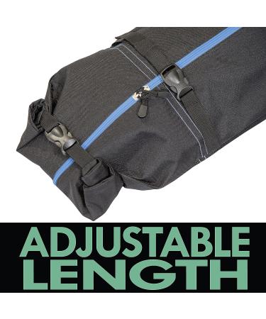 Athletico Ski Bag and Ski Boot Bag Combo - Air Travel Ski Bags - Fits Skis Up to 200cm - Black/Blue - For Men, Women, Adults, Kids - Buy Online on GoSupps.com