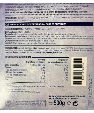 Mary Lee Brownie 500 G C/5 - Buy Online on GoSupps.com